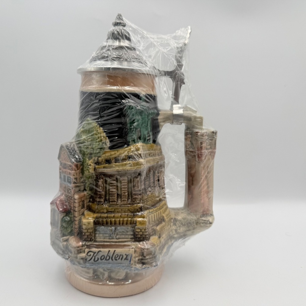 Thewalt Limited Edition Rhine River Towns German Beer Stein Lidded 1313 of 5000